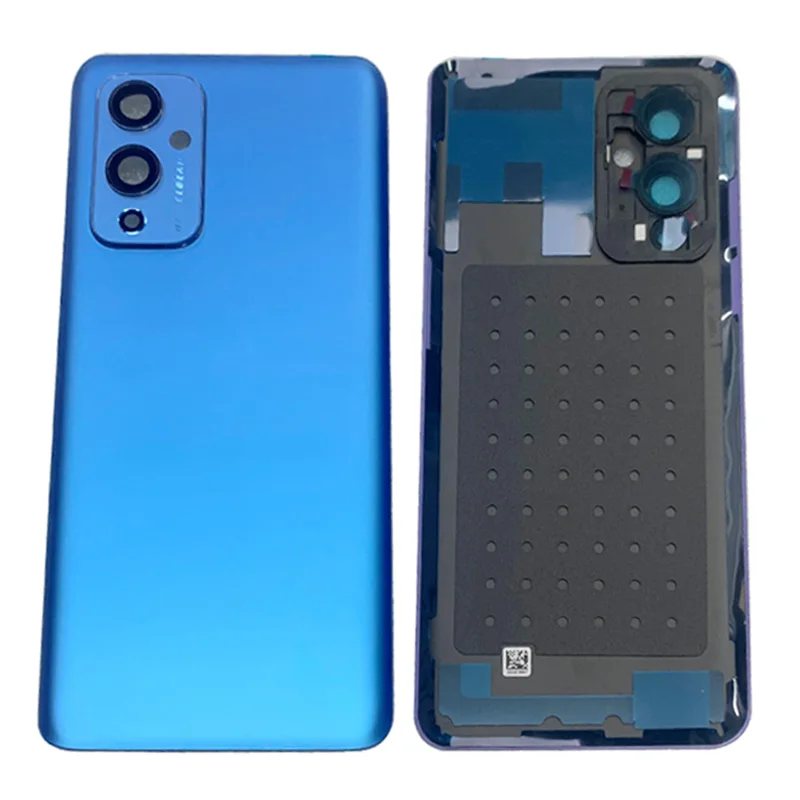 배터리 커버 후면 도어 하우징, OnePlus 9 LE2113 LE2111 후면 커버, 카메라 프레임 로고 교체 부품