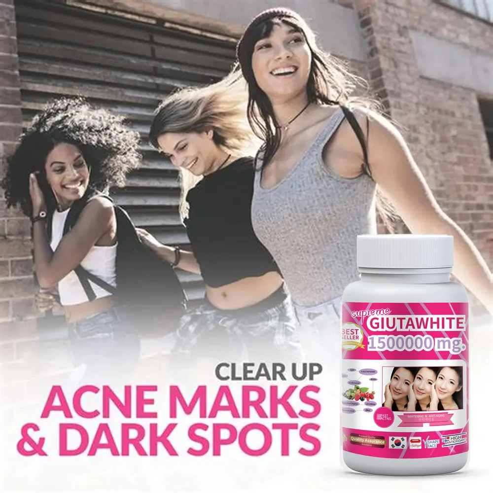 1500000MG Glutathione Skin Whitening Supplement Anti-Aging, UV Protection, Even Skin Tone & Scar