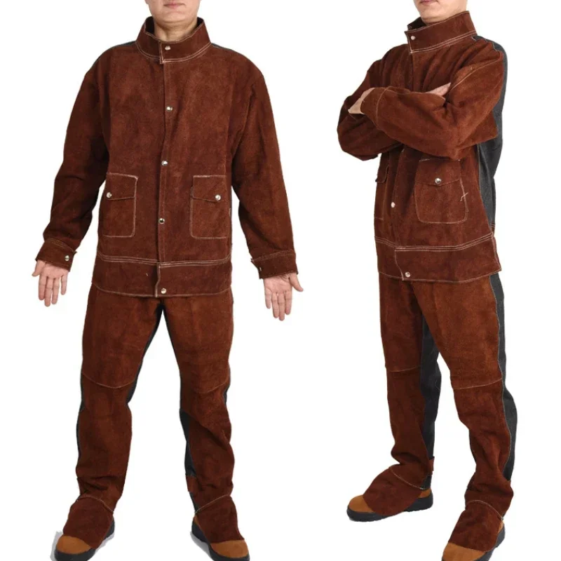 Heavy Duty Leather Welding Apron Fire Resistant Heat Insulation Welder Protection Clothes welding protective gear