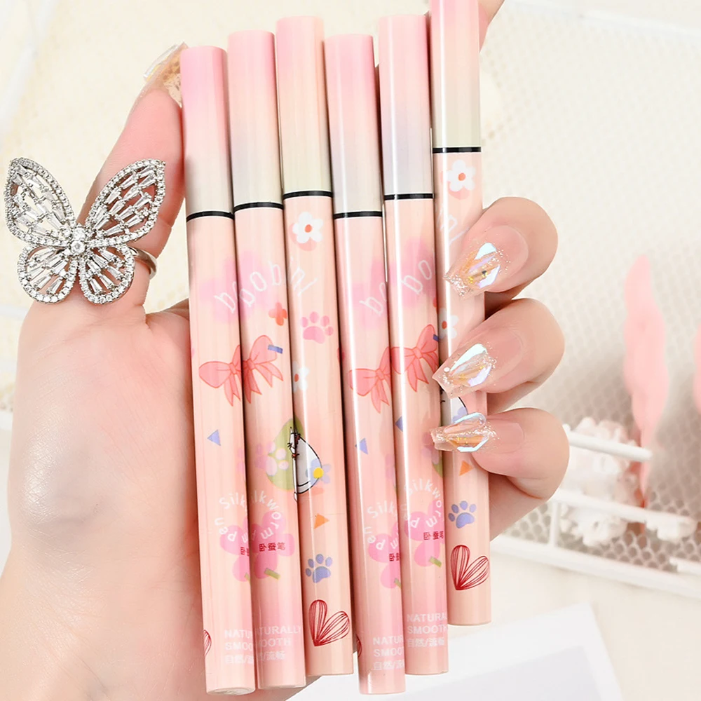 Eyeliner Pencils Eyeliner Pen Liquid Eyeliner Brown Lying Silkworm Waterproof Big Eyes Makeup Smooth Quick-drying Cosmetics Beauty Tools