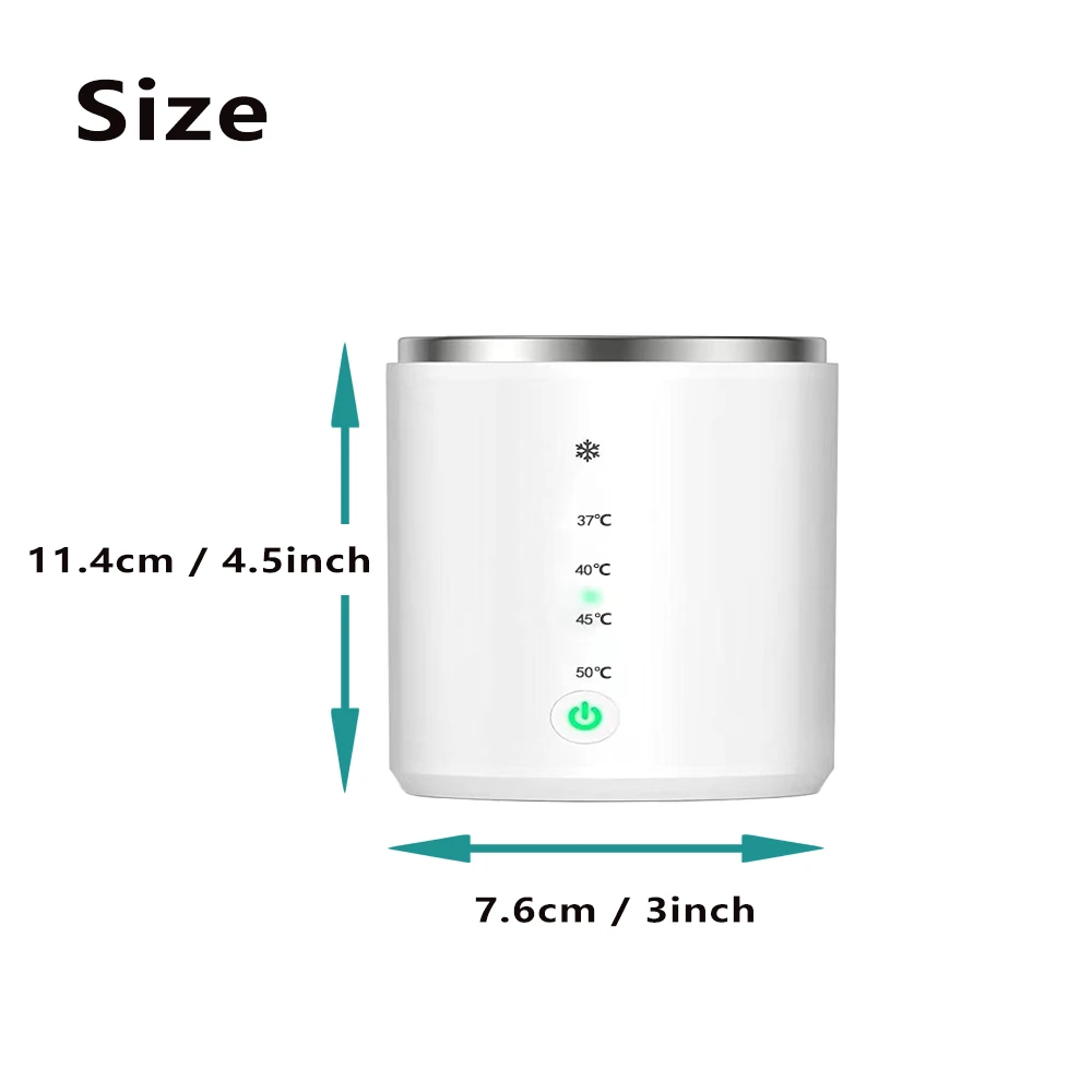 Wireless Rechargeable Portable Baby Milk Bottle Warmer Travel Heater Defrosting & Heating Dual Modes 4 Levels Temperature bottle warmer milk bottle heater