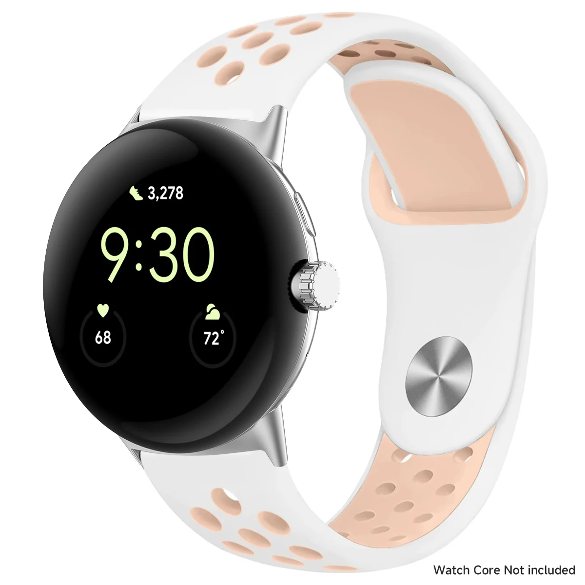 Breathable Silicone Sports Band for Google Pixel Watch - 41mm & 45mm Accessory Bracelet