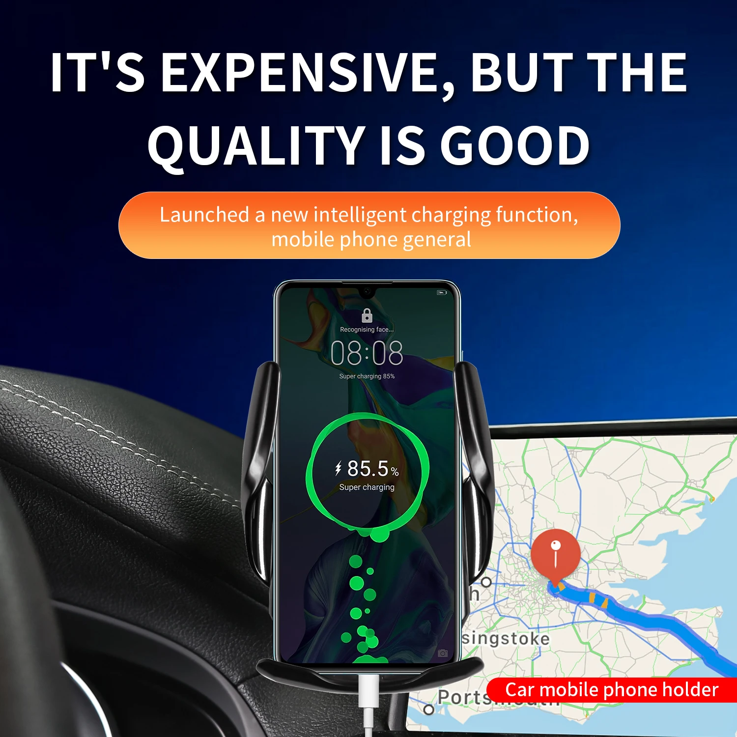 MAXUS MG Majestor 2023 휴대폰 홀더용 고정 베이스 무선 충전 지원 자동차 스탠드 액세서리 자동차 용품.