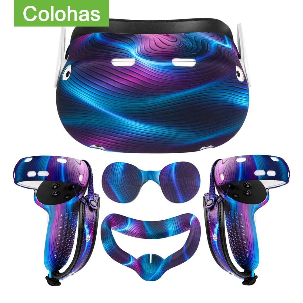 Black VR Shell Cover VR Disposable Mask and Cleaning Cloth Quest 2 Lens Cover BestMal Touch Controller Grip Cover for Oculus Quest 2 with VR Silicone Face Cover Thumb Button Cap 