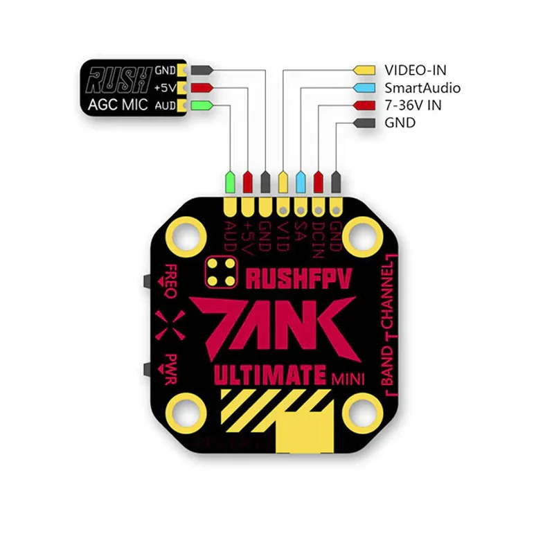Rush Tank Ultimate MINI VTX 48CH 800mW pour FPV