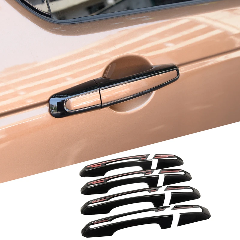 ABS Schwarz Auto Türgriff Abdeckung Trim Zubehör Für Land Rover Discovery Sport Discovery 5 L462 Range Rove Sport/L405/Evoque