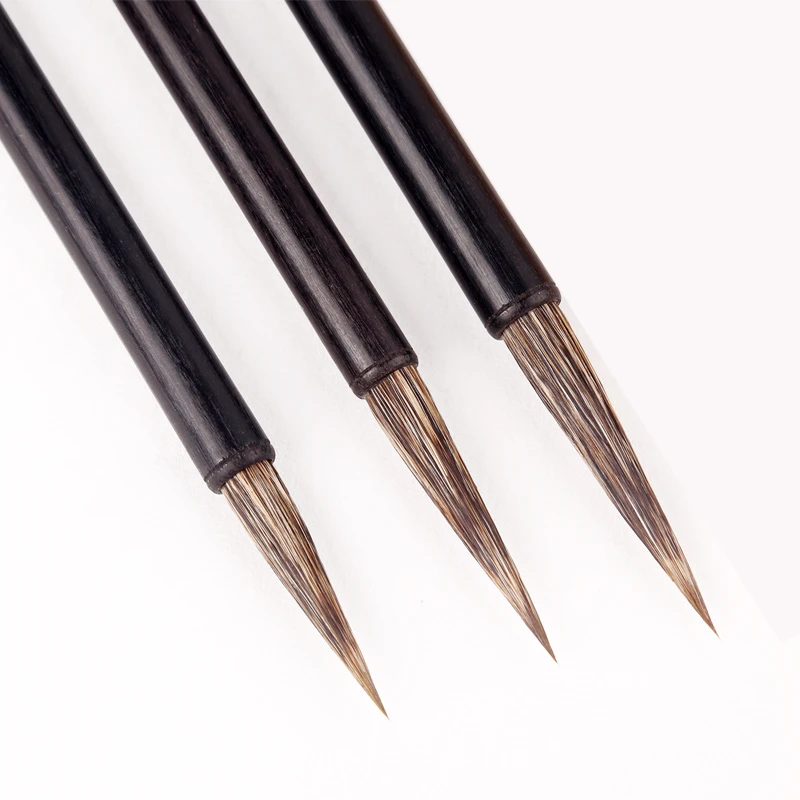 

Stone Badger Hair Brush Weasel Hair Long Hair Running Regular Script Calligraphy Brush Pen Landscape Painting Brush Tinta China