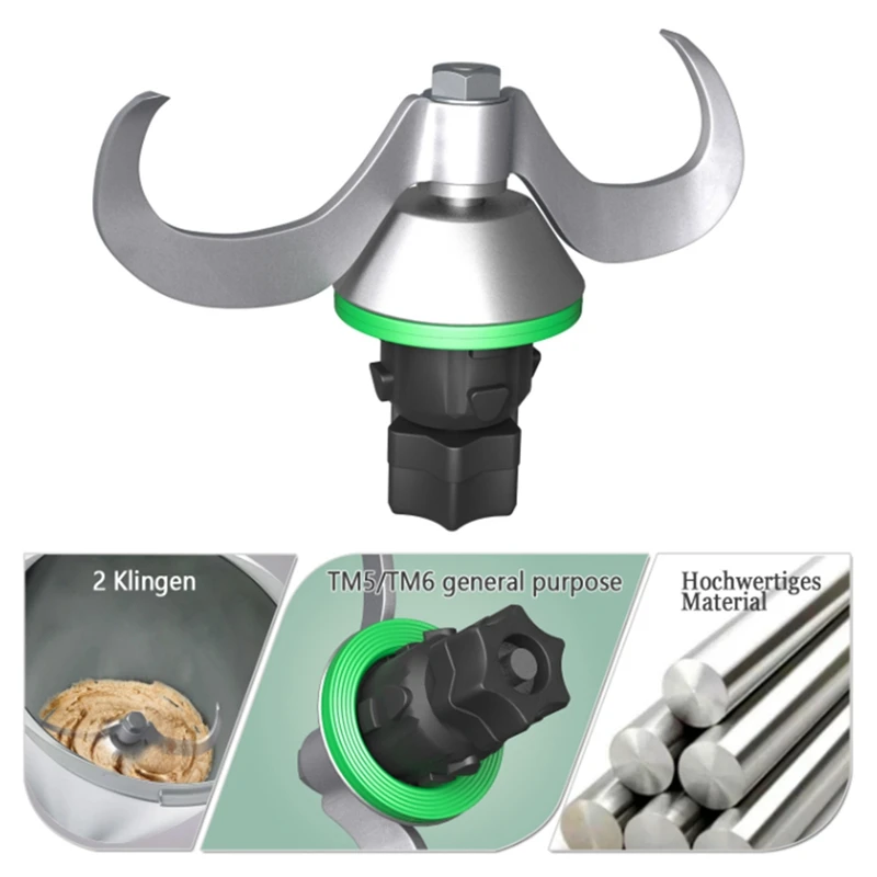 Blender Replacement Parts Vorwerk Thermomix TM5 TM6 Food Processor Parts Stainless Steel Dough Knife Head fruit blender