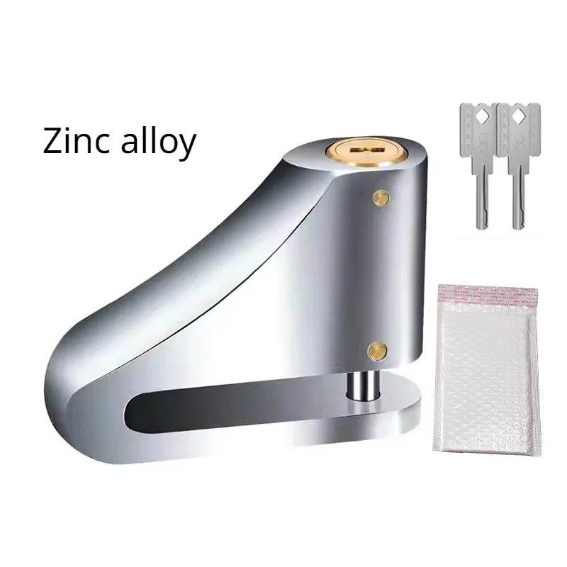 Secure Disc Brake and Wheel Lock for Motorcycles and Scooters - Heavy-Duty Anti-Theft Safety Padlock