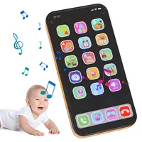 Fake Phone Kids Play House Toys Simulation Music Touch Screen Cell Phone With Light Baby Boys Girls Toys Mobile Phone Model Toys 2