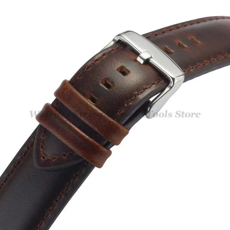 Vintage Cowhide Genuine Leather Quick Release Watch Strap Bracelet
