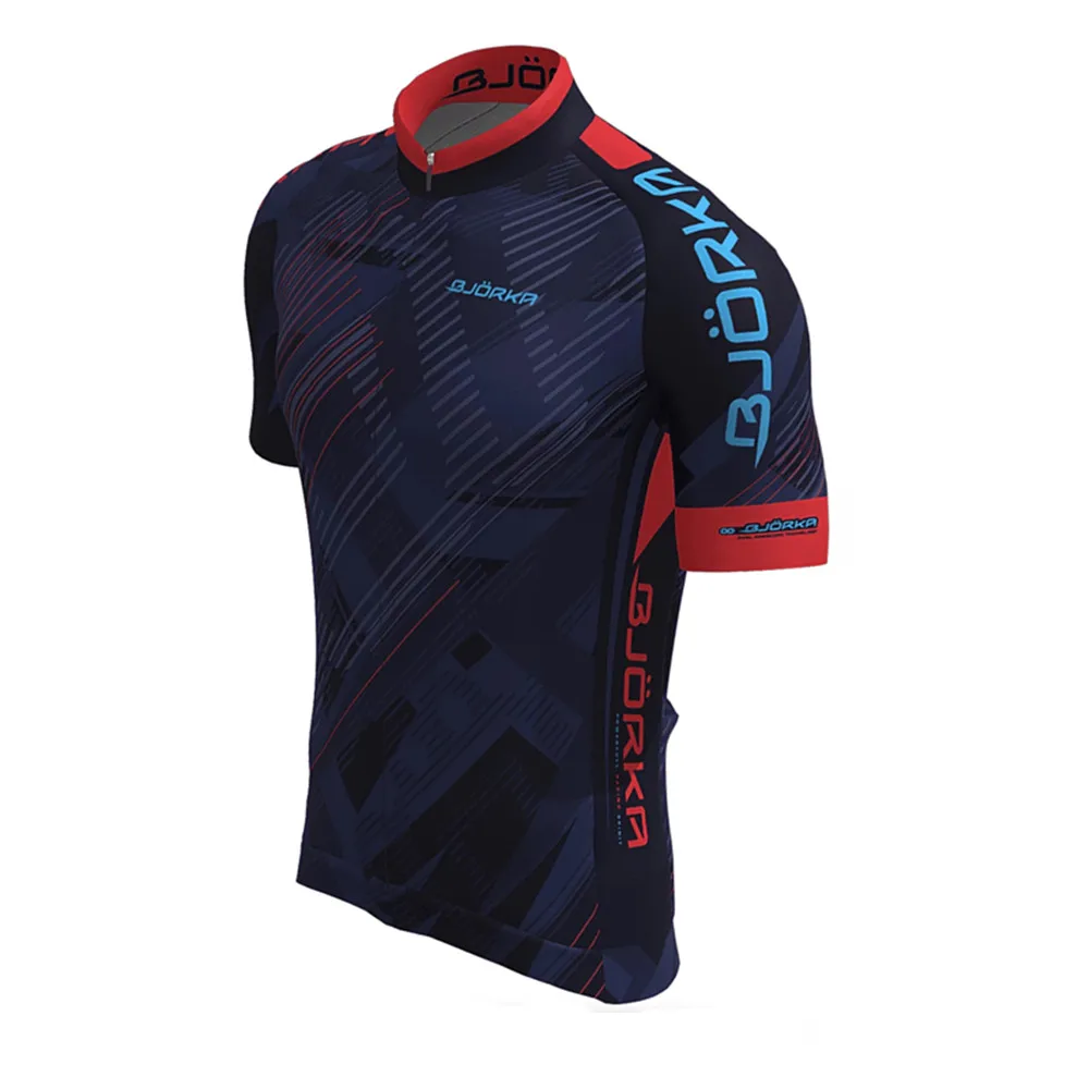 thumbnail image 1 of Camisetas de ciclismo de manga corta de verano BJORKA para hombre, maillot de ciclismo, ropa de ciclismo de secado rápido, camisetas de ciclismo de secado rápido y de alta calidad, 1 of 5