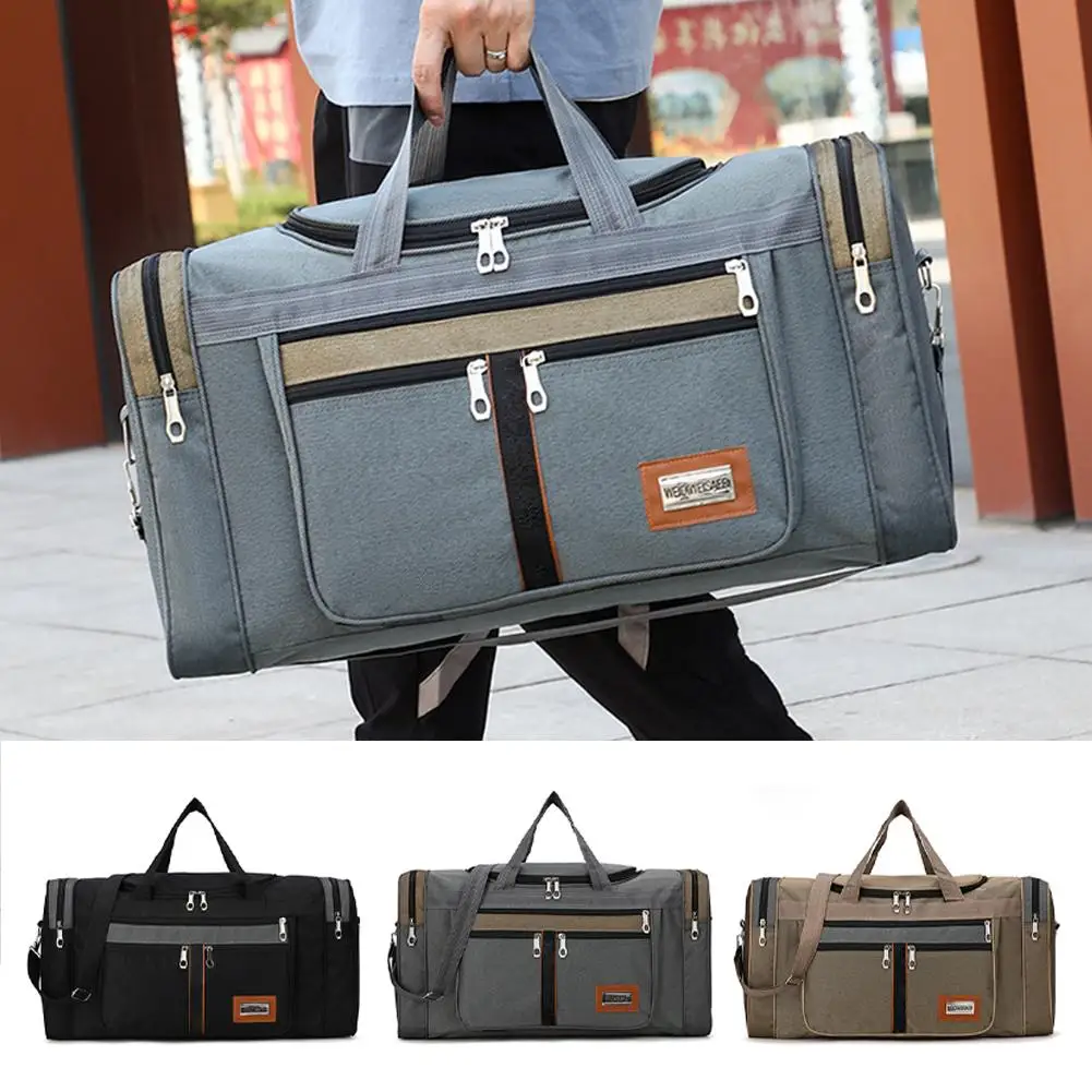 

Travel Bag Large Capacity Handbag Portable Outdoor Travel Overnight Bags Sports Convenient Men Luggage Duffle Gym Carry Wee N3b2