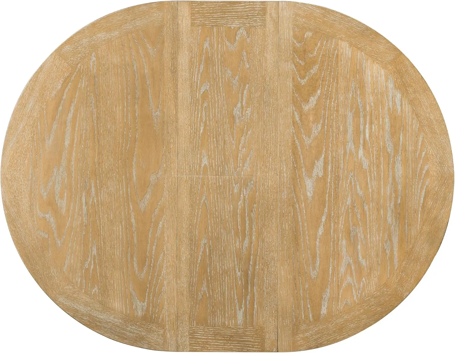 Solid Wood Table Extendable Dining Table 42"-54" Length X-Shaped Base Natural Wood Wash