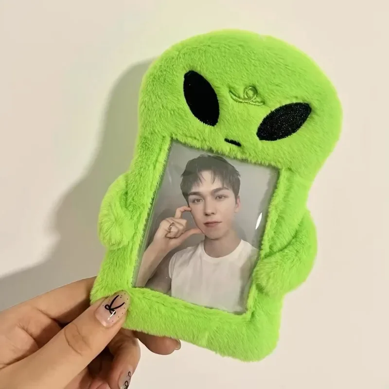 1pcs Plush Card Holder Fluffy Photocard Holder Bus Card Sleeve ID Bank Credit Card Holder Protector Stationery 4
