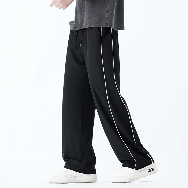 Summer Men Sweatpants Joggers Straight Pants Neutral Breathable Loose Outdoor Quick Drying Fabric Fitness pants Casual Trouser 1