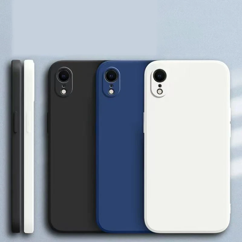 For iphone XR X XS Max Original Case For iphone XR X S Max Shockproof TPU Liquid Silicon Protective Phone Back Cover Case