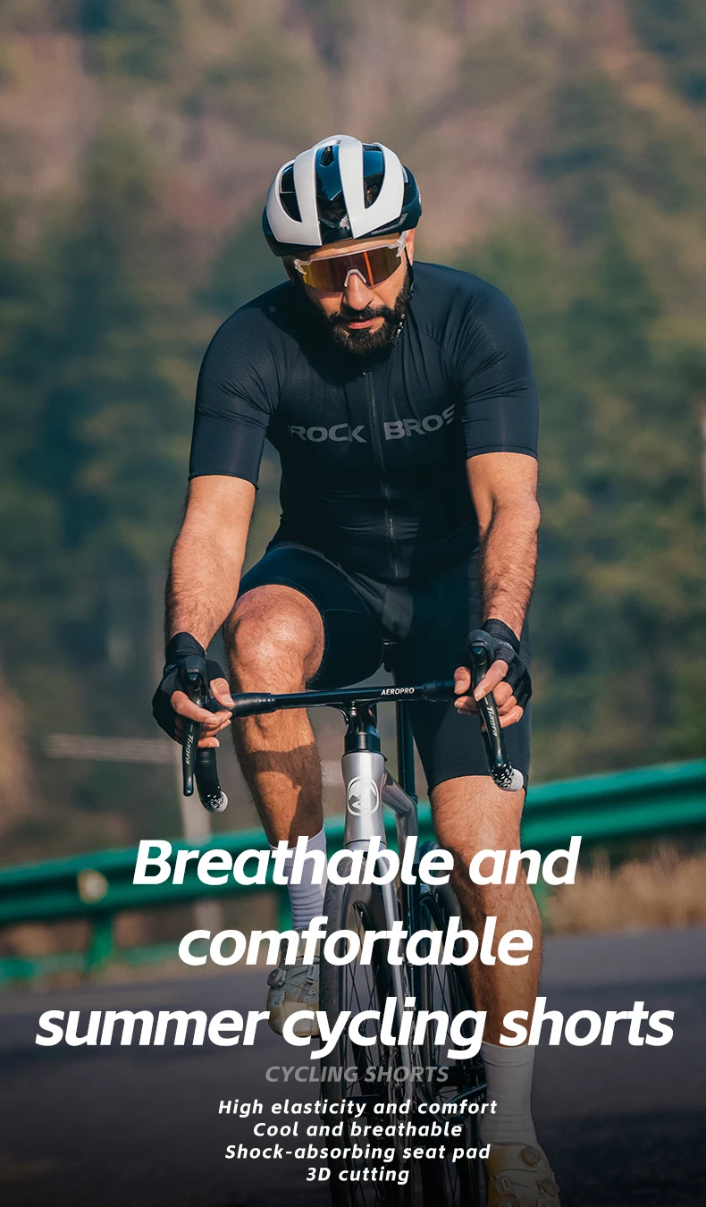 men's cycling shorts front view