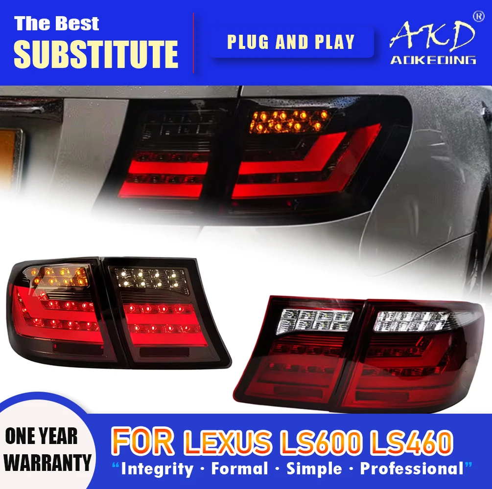 AKD Tail Lamp for Lexus LS LS460 LED Taillight 2006-2009 LS600