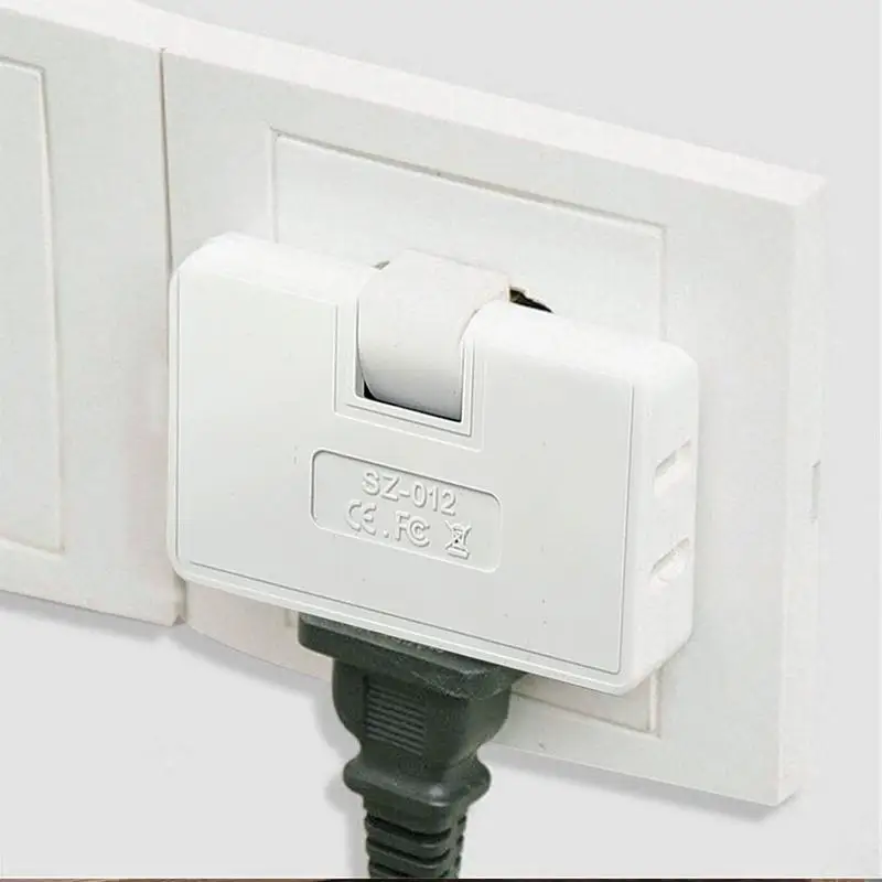 3 Way Wall Adapter Plug 180-Degree Rotating Wall Outlet Extender Wall Tap Plug Safe Plug Adapter Electrical Adapters For Family