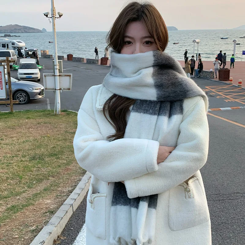 Рисунок 3 - Новый Зимний мохеровый шарф ручной