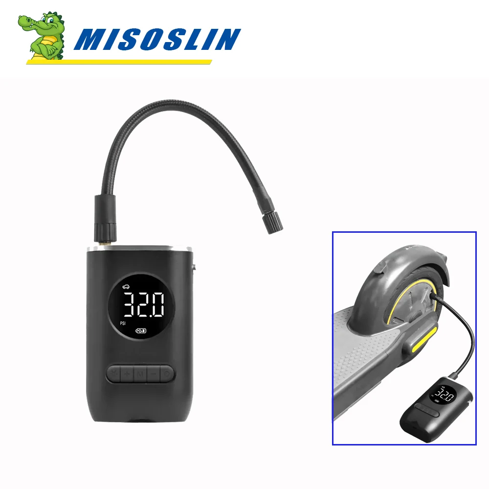 

Electric Bicycle Inflator Pump Portable Tyre Inflator Pressure Detection Air Blower for Xiaomi M365 1s PRO PRO2 Mi3 E-Scooter