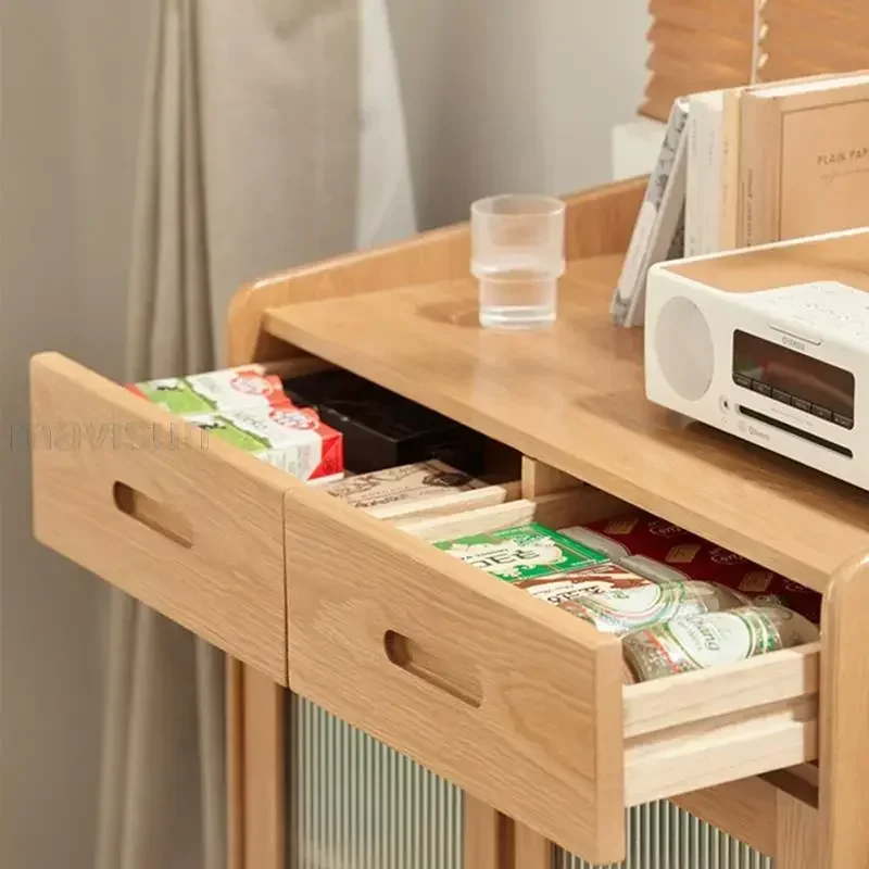Credenza Sideboard Display Cabinet Kitchen Button Alacena Showcases Home Furniture Cabinets Vitrinas Dining Room White China