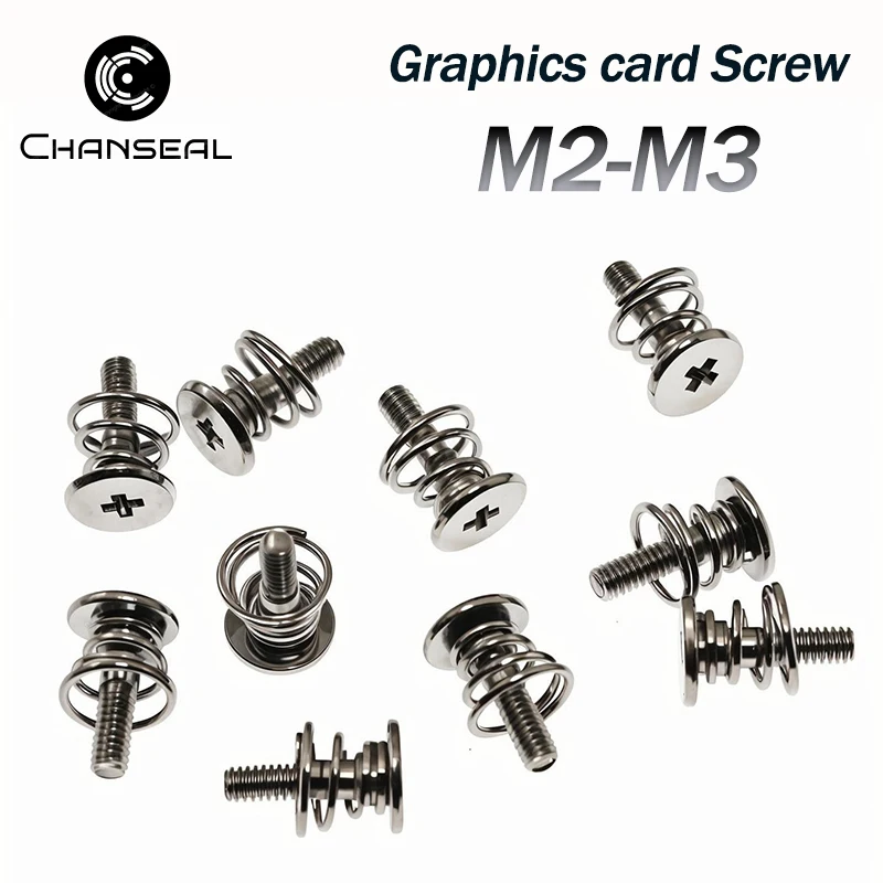 thumbnail image 1 of 10pcs M2 M2.5 M3 Springs Screw For Graphics Card Computer CPU Mainboard Radiator Fixing Bolts DIY Phillips Step Screws, 1 of 4