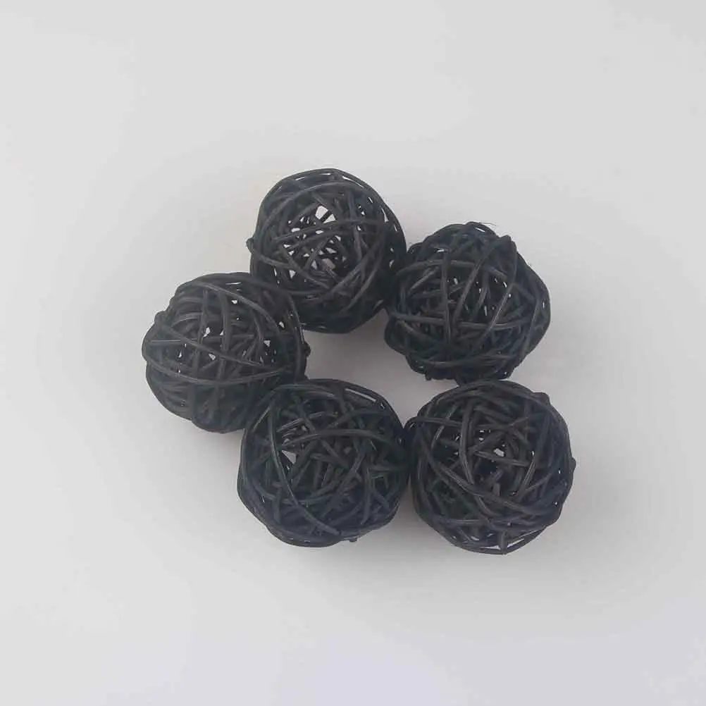15pcs 덩굴 공 장식품 교수형 나무 장식품 DIY 펜던트 공 홈 오피스 카페 크리스마스 파티 벽 문 창 선물