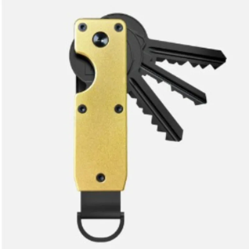 Organizer na klucze Kompaktowy uchwyt Metalowy brelok Minimalistyczny futerał na klucze Uchwyt na klucze Bezpieczny wieszak na klucze Uchwyt na klucze Ścienny