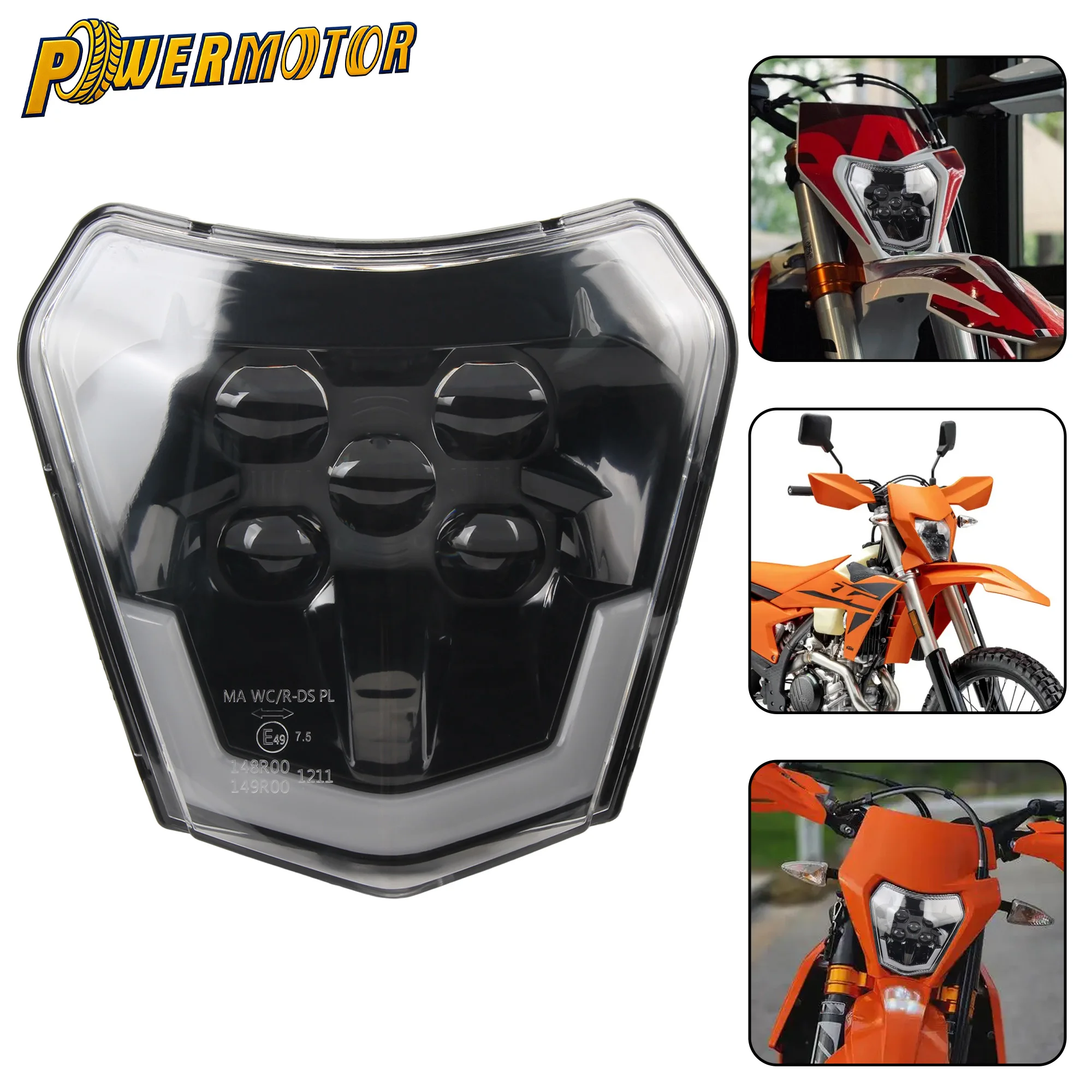 ไฟหน้า LED คุณภาพสูงสำหรับ KTM รุ่นปี 2014-2023