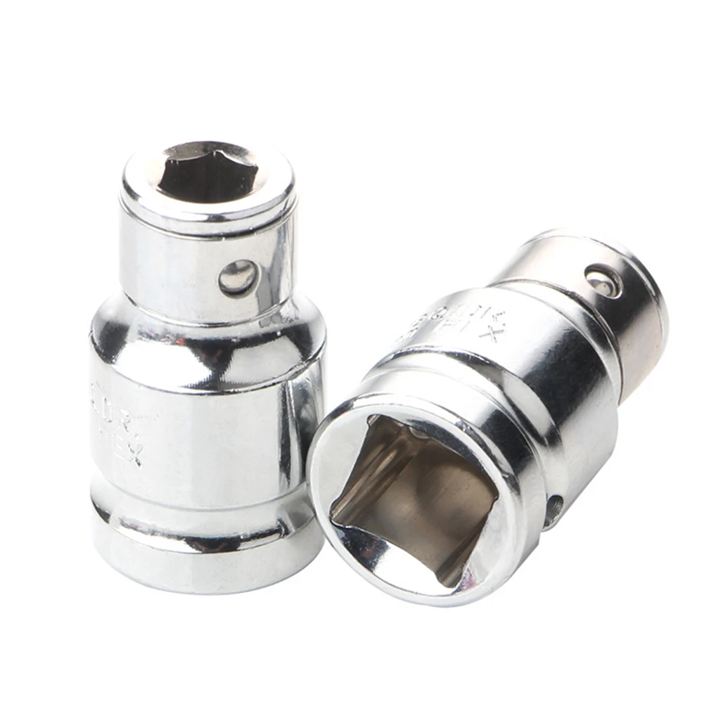 Hex Socket Bit Chamfer Converter 1/4 3/8 1/2 Square Drive To 1/4 Screwdriver Bit Adapter For Rachet Wrench Repairing Hand Tools 4