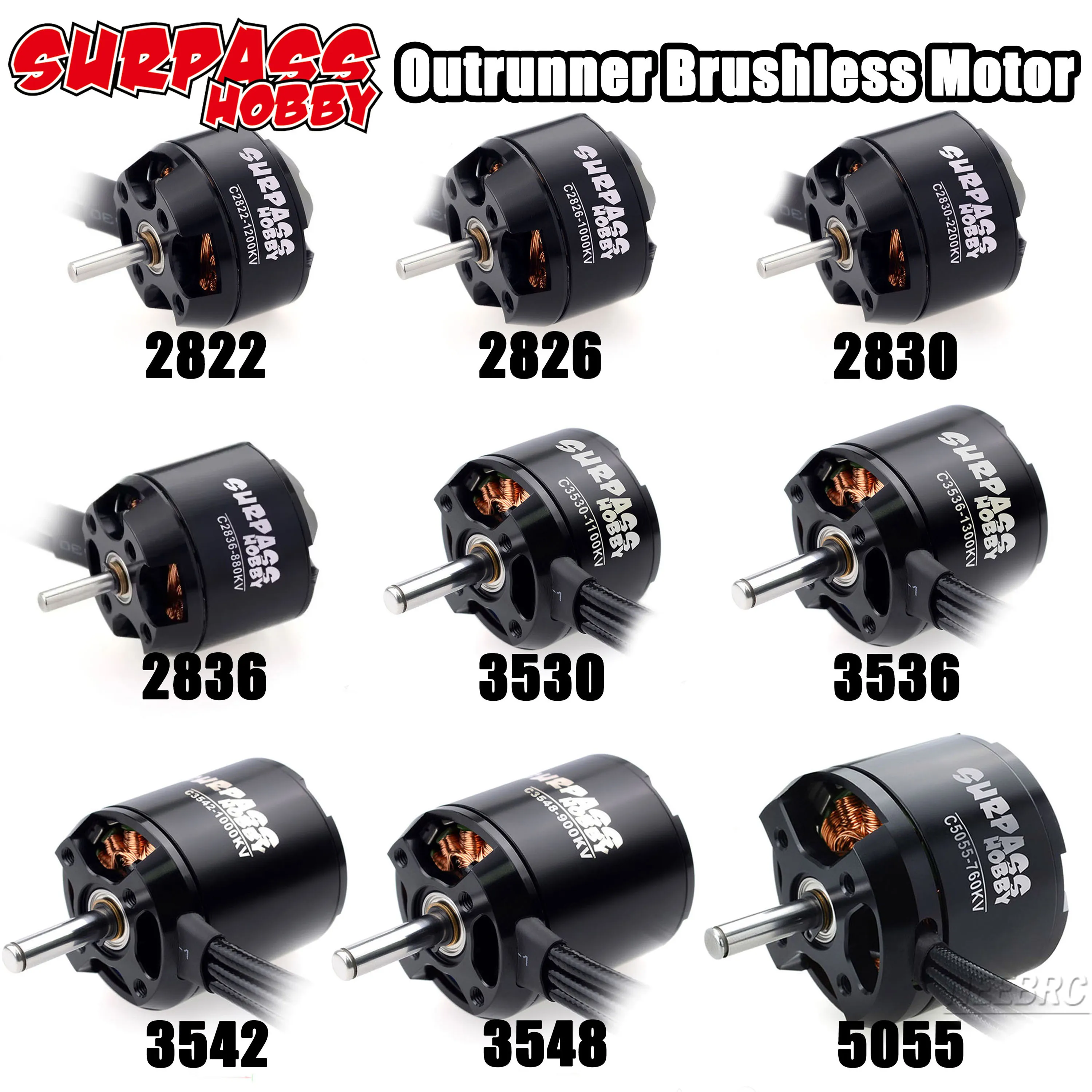 Moteur Brushless Drone C3542 C3548 C5055 400-1450KV