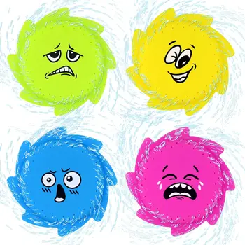 Dischi volanti in acqua giocattoli, divertenti frisbees da piscina e da spiaggia per bambini di 4-8 anni, spruzzi estivi e giochi all'aperto per tutta la famiglia 1