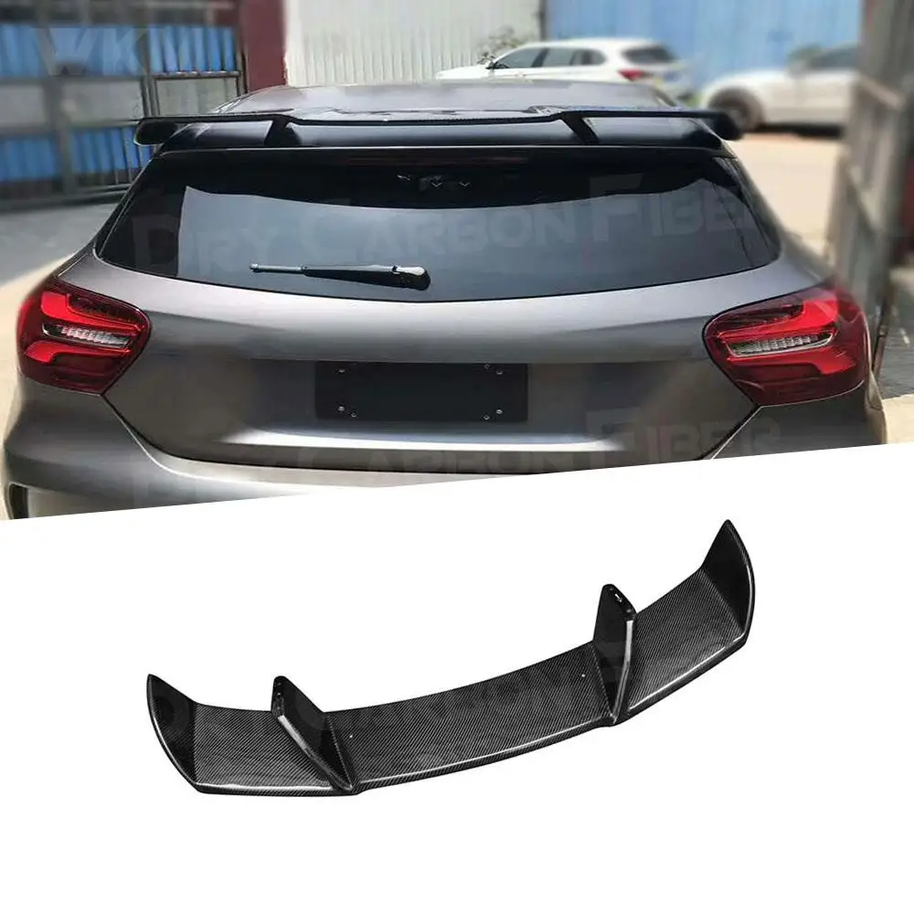 

Car Body Kit Carbon Fiber Rear Roof Spoiler Ducktail Wings for Benz W176 A Class A200 A260 A45 AMG 14-18 Car Styling FRP Black