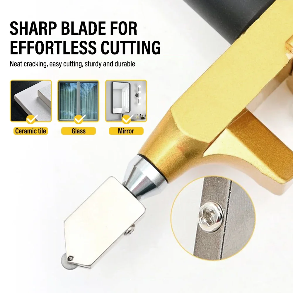 2 in 1 Diamond Glass Cutter Professional Ceramic and Porcelain Cutting Tile Cutting Manual Tile Cutting Tool Home DIY Breaker 5