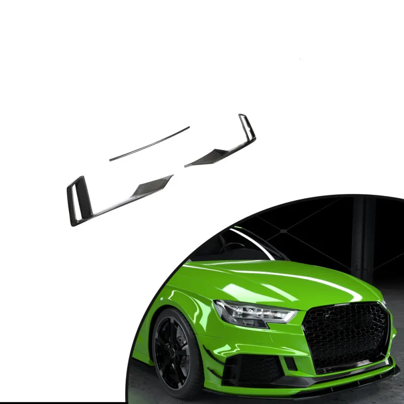 

Передний бампер из углеродного волокна для AUDI RS3 2017 л 2019 куб. См