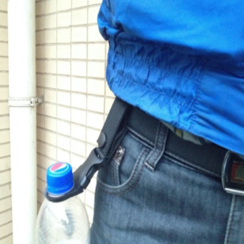 Water Bottle Holder Quickdraw Carabiner outdoor hike Water Bottle Buckle Holder tool molle attach webbing backpack Hanger Hook camp clip hang clasp