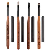 Round Wood Handle Nail Ombre Brush Gel Painting Brush Nail Art For Gel Tip Extension Acrylic Builder Accessory Nail Art Brushes 1