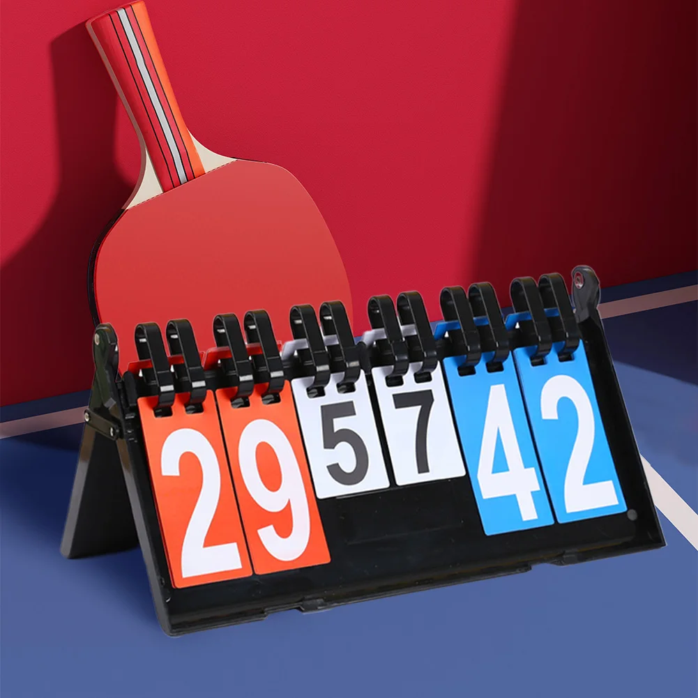2 stuks scorebord, draagbaar scorebord 2/3/4 digit flip sport display 0-99 multifunctionele indicator voor basketbal, voetbal, badminton, baseball voor wedstrijden binnen en buiten