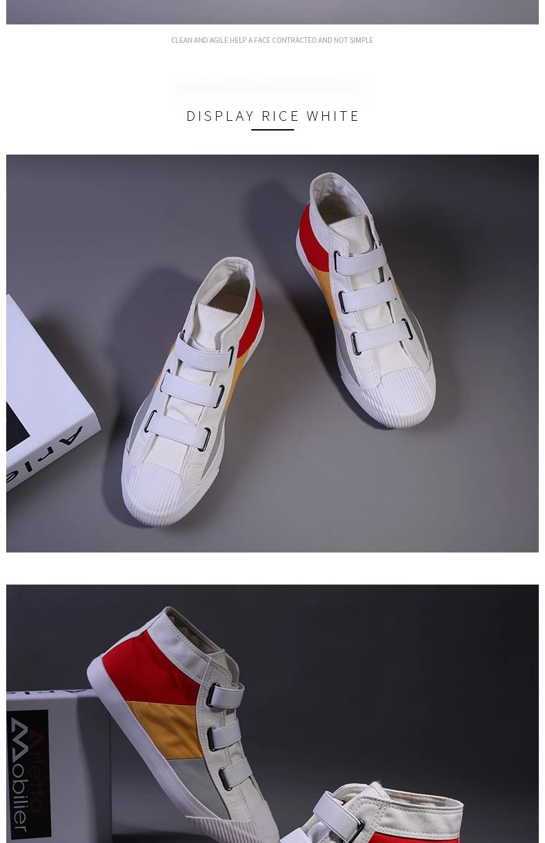 High top canvas new trend spring, versatile and easy to wear. Lazy men, board shoes for_voghion.com