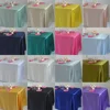 Reusable Satin Tablecloth Wedding Mariage Party Decoration Polyester Picnic Countryard Birthday Christmas Table Cloth White/Blue 1