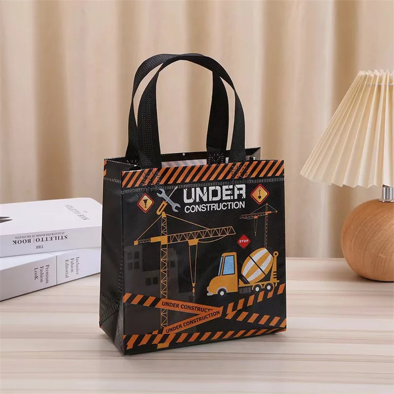 StoBag 24pcs Wholesale Cartoon Non-woven Tote Bags Fabric Gift Package Kids Child Waterproof Storage Reusable Pouch Party Favors 3