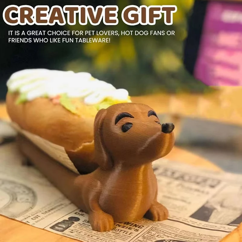 Dachshund Tray Hot Dogs Sushi Serving Tray Candy Dish Dinner Plat Cute Shaped Sandwiches Puppy Dinnerplate Home Decor