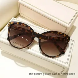 Oversized Cat Eye UV Protection Sunglasses - Stylish Outdoor Sunshade (LEOPARD-BROWN)