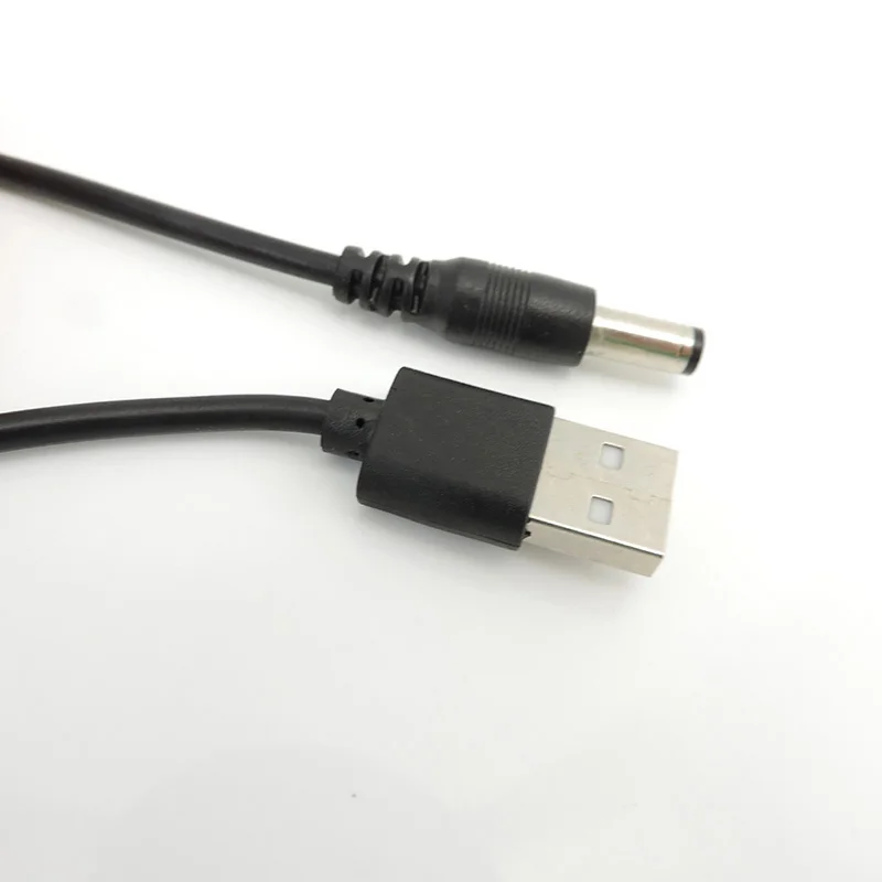 USB 2.0 Male A to DC 5.5mm x 2.1mm Plug Jack DC Power Cord Socket Connector 5V Cable Line 5.5mm*2.1mm 1