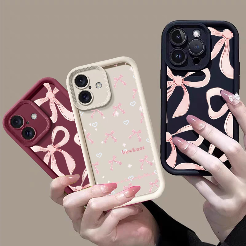 Chic Pink Bow Smartphone Case Cover