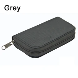 Memory Card Holder Case - 22 Slot Storage Wallet (Grey)