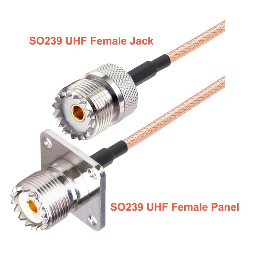 Cavo Antenna RG-58 3 Feet BNC Maschio A UHF Femmina SO-239 - Valley Enterprises