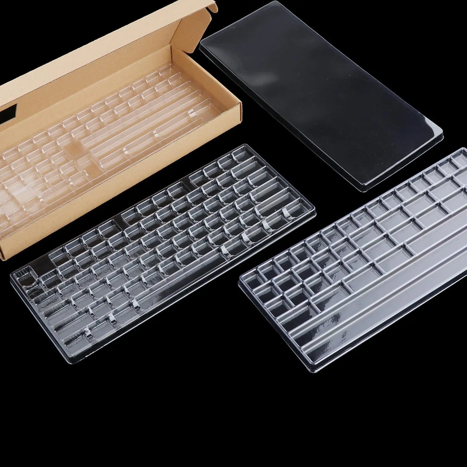 

Dustproof Keycaps Collection Box And Preserve Keycap Sets Compatibility Transparent Collection Box 3 Layers Style A